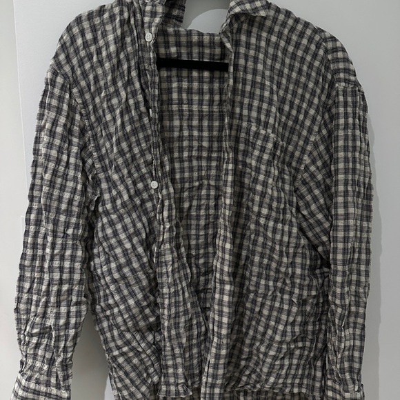 Tops - Black and White Checkered Jacket